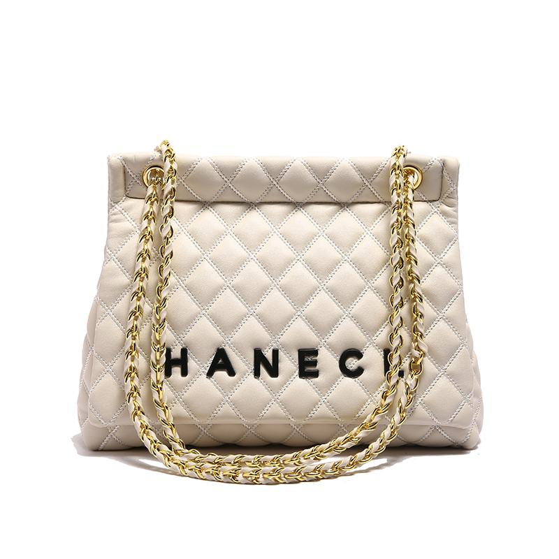 

This year s popular diamond chain mail carrier bag, small fragrant texture casual large bag women s bag белый