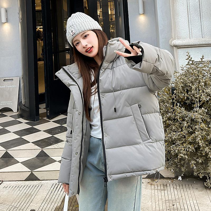 DAFIFY Women's Fashion Casual Fall Winter Solid Color Print Long Sleeve Jackets & Coats Down Coats