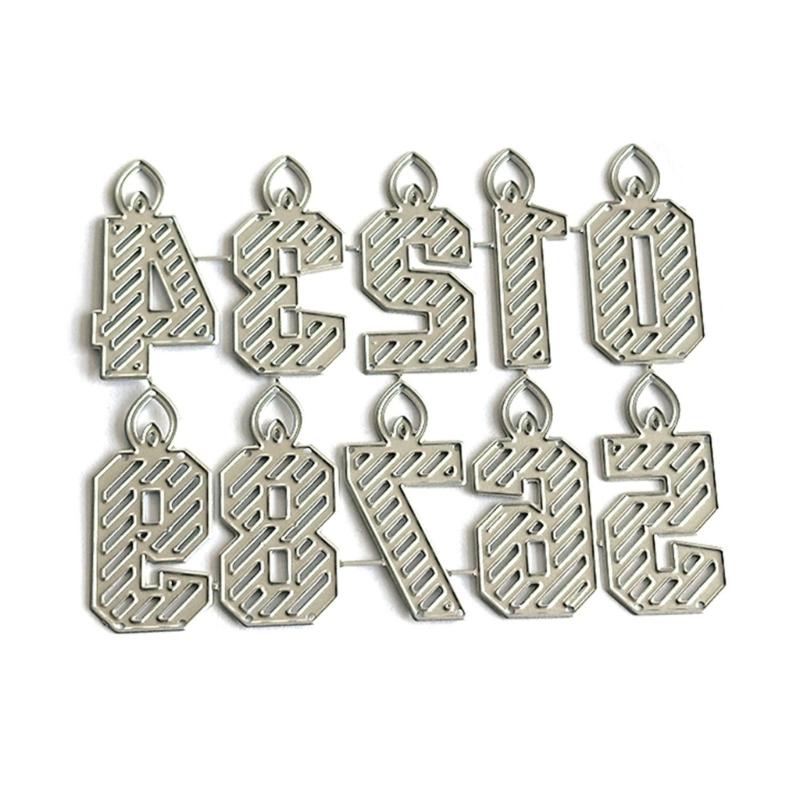 

Metal Die Cuts Embossing Stencils 0-9 Number Cutting Dies Stencils for Scrapbooking Album Cards Photo Decorations 1