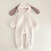 Herbst Winter Baby Kapuzen Strampler Fleece Langarm Overalls Säugling Junge Mädchen Kleidung