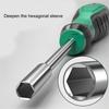Professional Steel Screwdriver Bit Adapter Extended Shafts Nut Driver Suitable for Multiple Socket for Complex Tasks
