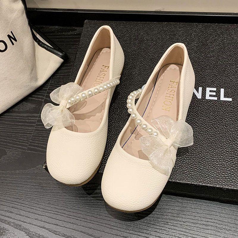 Mary Jane Shoes Women's 2025 Spring and Summer New Versatile Shallow Mouth Flat Bottom with Skirt Soft Sole Single Shoes