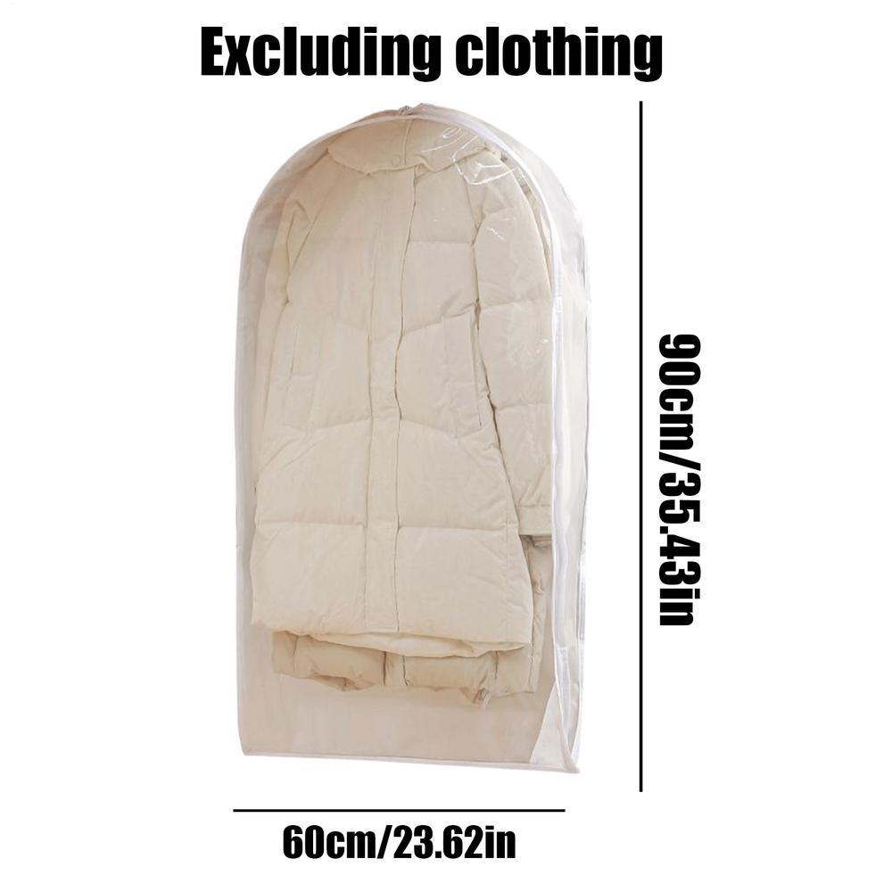 

Dust Cover Bags for Clothes Garment Storage Bags with Zipper Waterproof Versatile Coat Dress Protector for Families Friends
