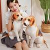 New Beagle Dog Plush Toy Cute Stuffed Realistic Beagle Puppy Doll Home Decor  Kids Birthday Gift