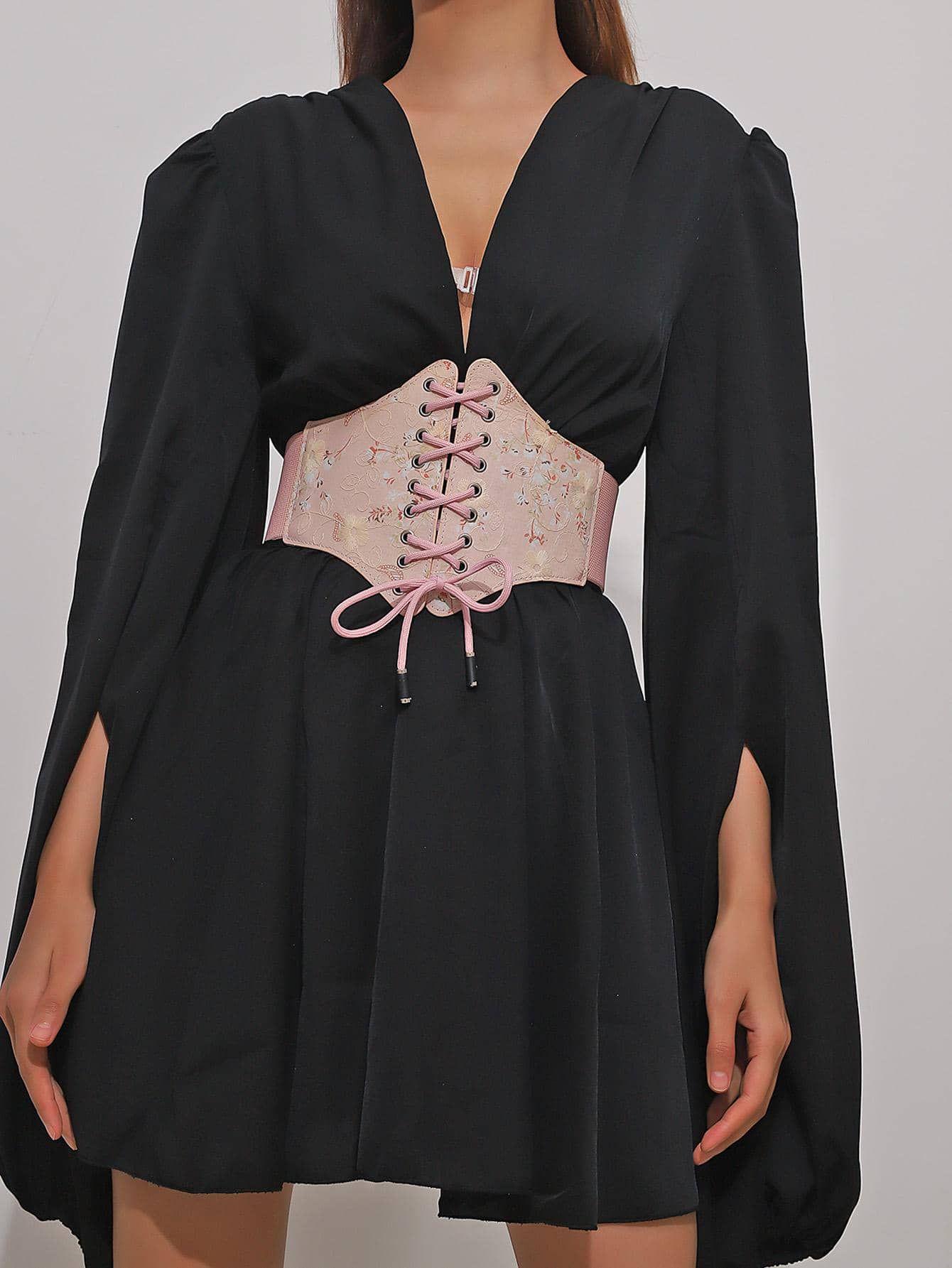 

Эластичный Разноцветный Модный Утягивающий Пояс для Женщин - Европейский и Американский Стиль Пояс 95 cm розовый