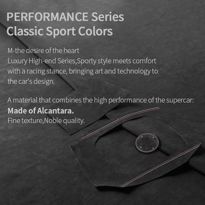 For BMW 3er G20 G21 G28 Center Console Panel and Knob Cover Trim Frame Sticker Made of Alcantara Car Interior Custom Accessories