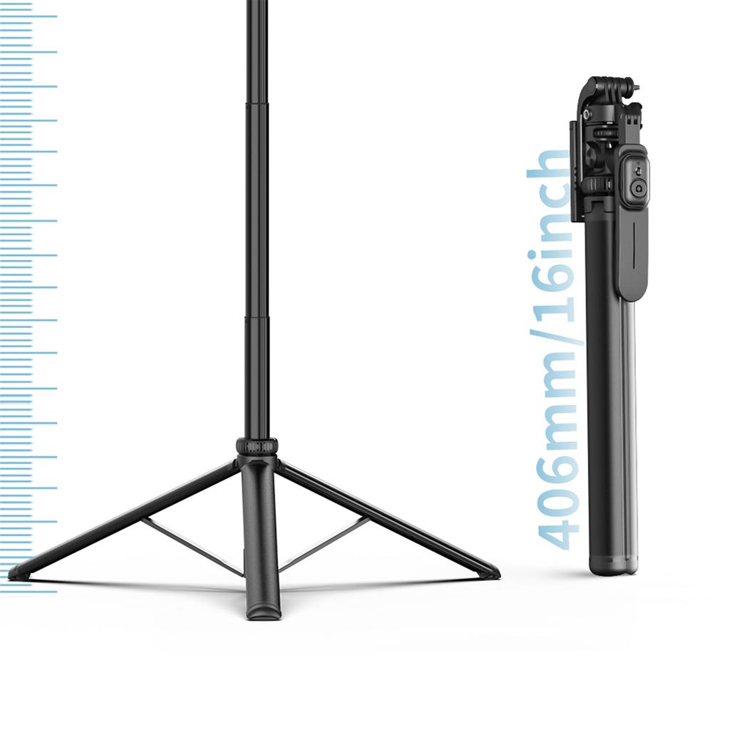 Multifunction Selfie Stick Portable Stabilizer with Aluminum Alloy Telescoping Rod 360Rotatable Hd with Anti Shake Handle Phone Clip Tripo