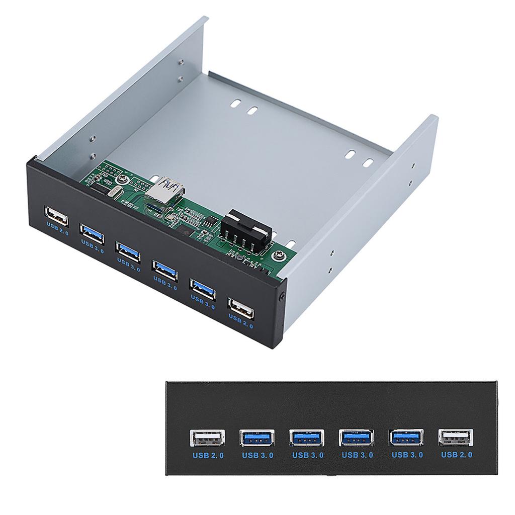 19 Pin To 4 * USB3.0 + 2 * USB2.0 6 Interface Metal Front Panel USB Hub