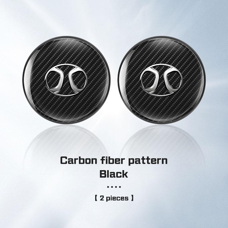 For BAIC Senova X7 X35 X55 X65 Beijing BJ20 EV2 EV5 BJ40 BJ80 Carbon Fiber Car Coaster Water Cup Mat Anti-slip Pad Accessories