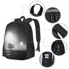 Shopping Cart Hot Sale Schoolbag Backpack Fashion Bags Film Shopping Cart Lonely Alone Indie Arty Light Foggy Rainy Atmosphere