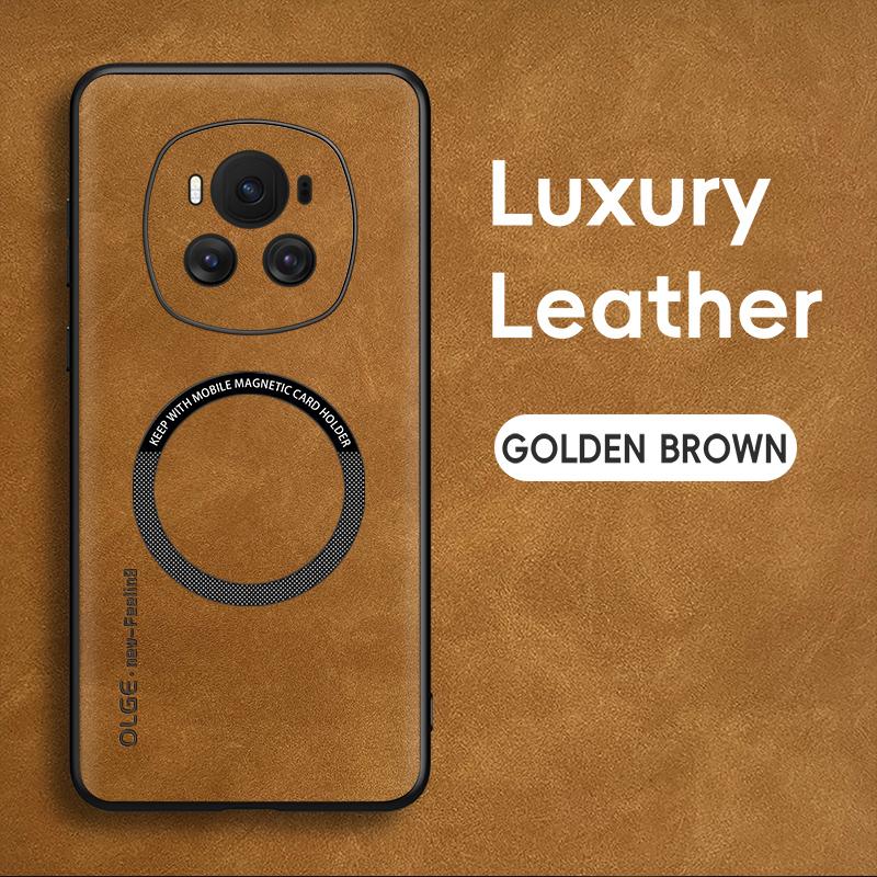 For Honor Magic 7 7 Pro 6 6 Pro Fine Hole Sheepskin Magnetic TPU Soft Edge Anti-Drop Anti Fingerprint Phone Case