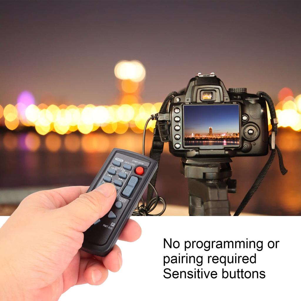Replacement Remote Control Controller for Sony PJ79 Cameras RMT‑835 Remote, RMT-845, HDR-PJ580E, PJ790E, PJ820E, CX900E, XR350, CX370, PJ760, CX760,