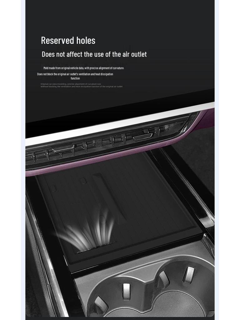 Mazda EZ60 Silikon Kabelloses Lade-Anti-Rutsch-Telefonpad für Mittelkonsolen-Innenraumdekoration.