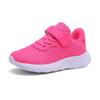 Toddler Girls' Casual Sneakers – Breathable Mesh, Lightweight, Thick Sole, Slip-On, Compatible with School & Outdoor Use – Hot Pink, Size 31