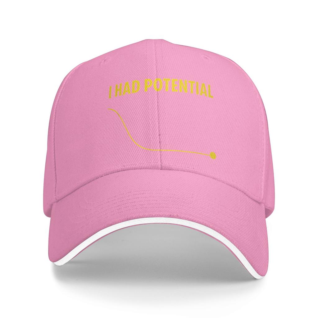 I Had Potential Sun Baseball Cap Summer Street Style Trucker Hat For Unisex-Teens Outdoor Sports Baseball Caps