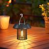 Solar Powered Outdoor Hanging Chandelier Waterproof Garden Night Light for Patio Yard Tree Camping Ambient Lighting