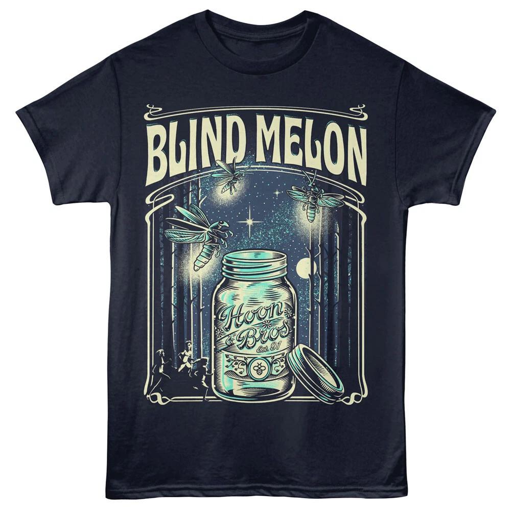 Blind Melon Est 91 Hoon & Bros Fireflies Mason Jar Men s T Shirt Rock Band Merch 4XL