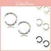 Geometric Sophisticated Hoop Earrings In Various Colors For Women