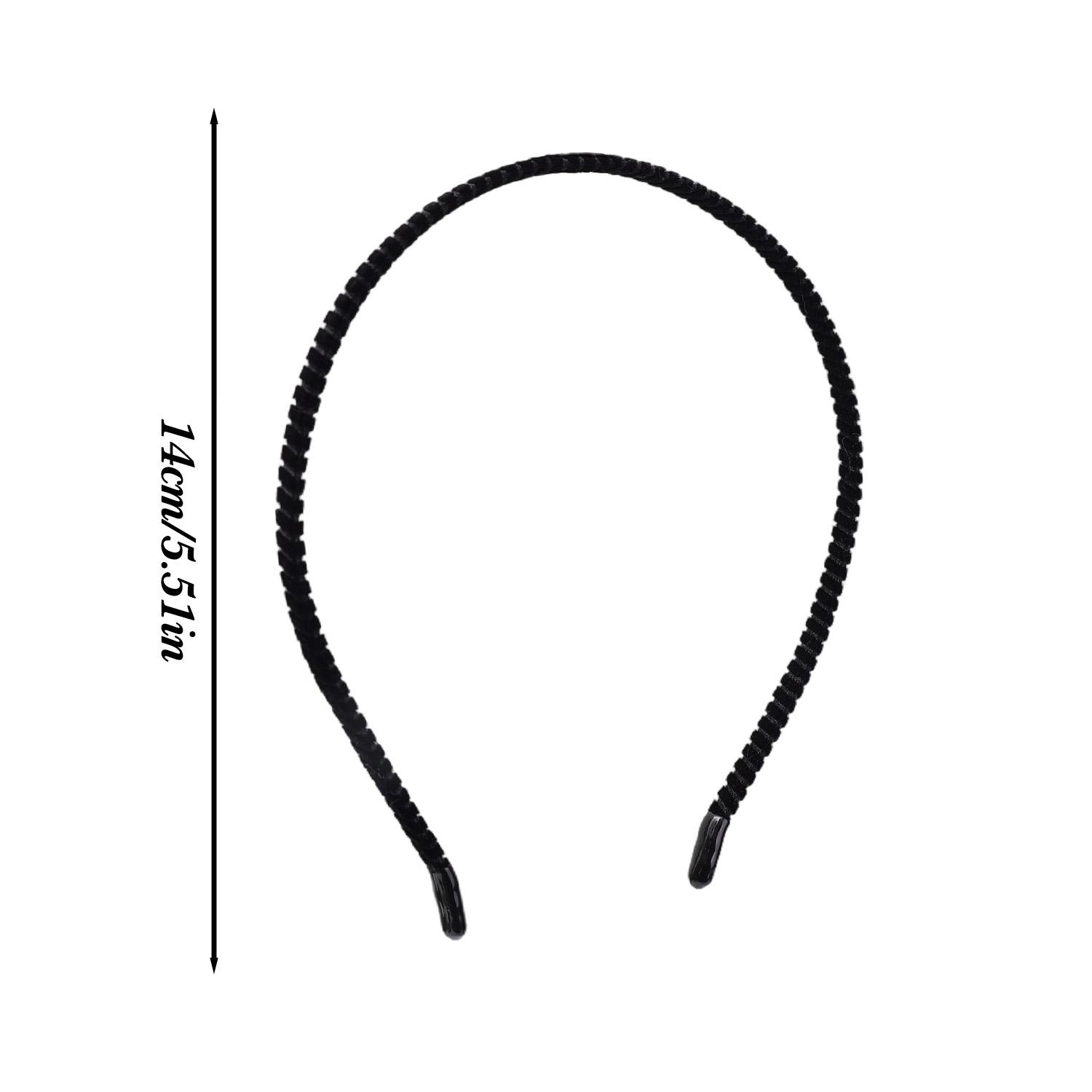 

Black Ultra Thin Velvet Invisible Seamless Headband Non Slip Comfort for Women Men Sports Face Washing Hair Accessory Unisex чёрный