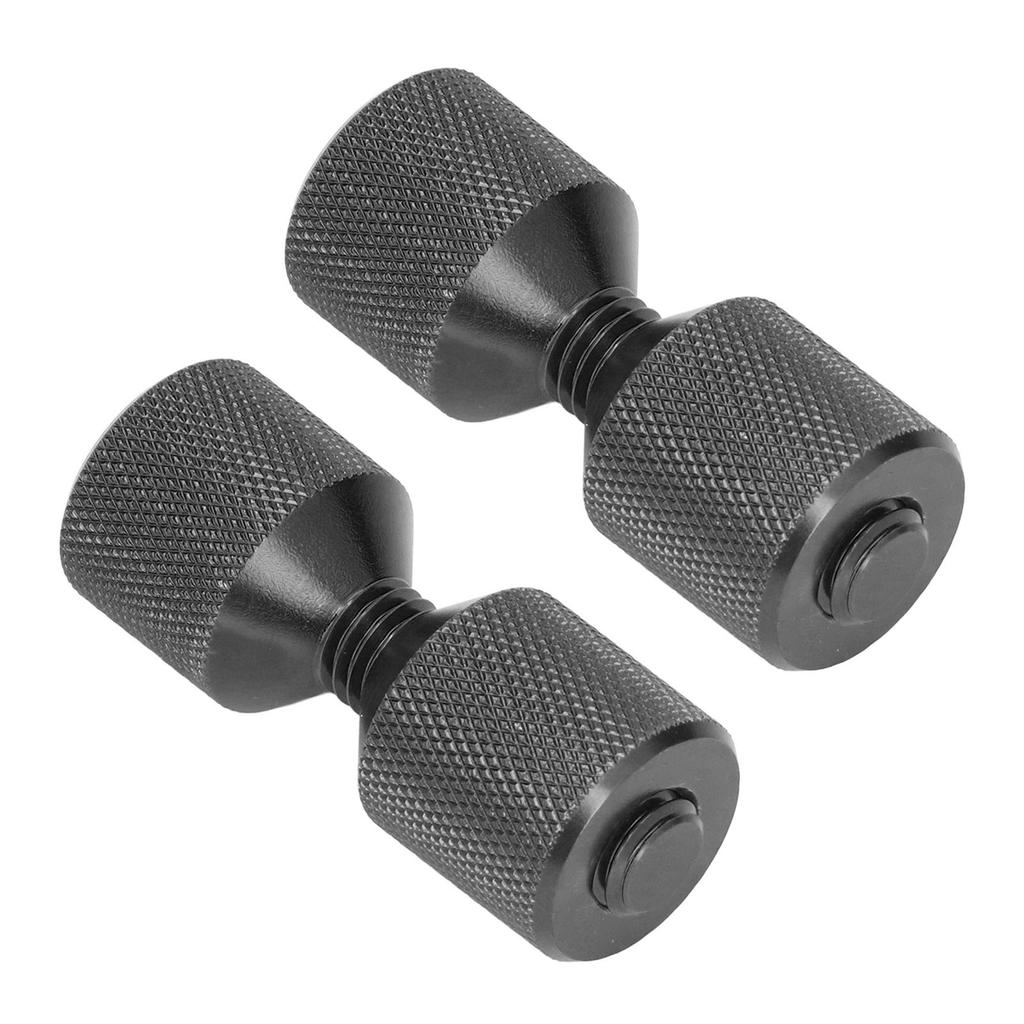 2 Stück Flanschausrichtstift Eloxal Aluminium 1-1/8 Zoll Flansch Doppellochstifte Set für 0,5 bis 14 Zoll 150LB Flansche Schwarz