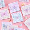 Butterfly Gift Effect Note Memo Pad Korean Simple Decorative Office School Supplies  Kawaii Stationery Notebooks Writing Pads