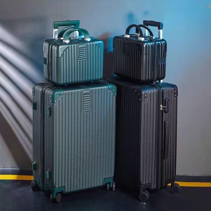 30-Inch Retro Large Capacity Travel Suitcase with Universal Wheels and Durable Lock for Men, Women, and Students