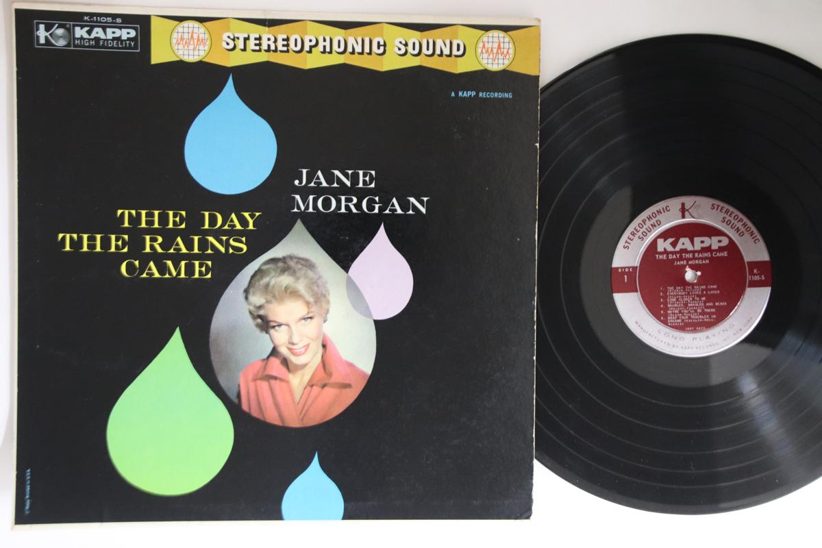 

LP Record JANE MORGAN - Day The Rains Came K1105S KAPP 1958 US Pop Used