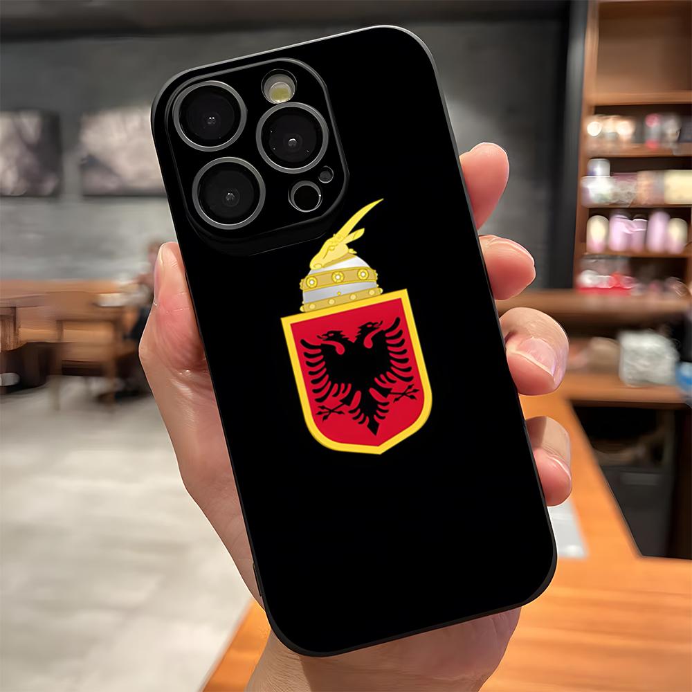Albania Logo Phone Case For IPhone 17 Pro Max 15 Pro 16 14 Plus 12 13 Mini 11 Pro Shockproof Soft Cover