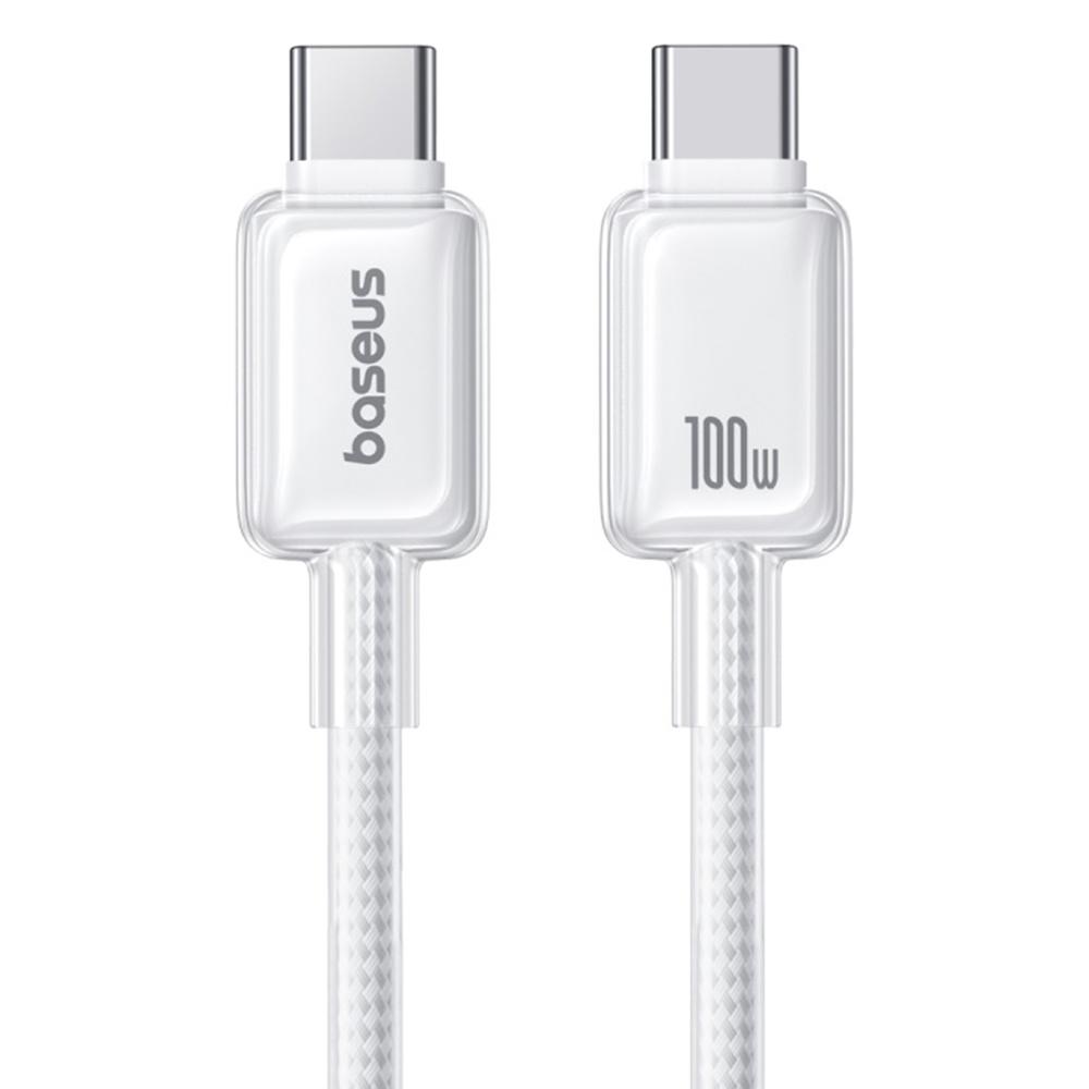 BASEUS Crystal 2m 100W Fast Charging Cable USB-C to USB-C Nylon Braided Wire A