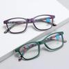 Fashion Women Reading Glasses Flower Print Magnifying Presbyopic Eyewear Resin Read Eyeglasses Reading Glasses Women +1.0~+4.0