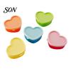 Cute Macaron Colored Boxes 5Pcs Mini Storage Box with Lids, Stackable Plastic Containers, Reusable Containers Heart/Square/Flower Shape Food Organizer