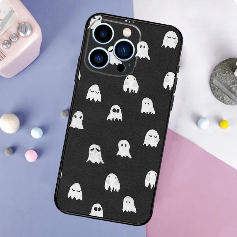 iPhone16 Mobile Phone Case Ghost, Cute, Scary Mobile Phone Case, Painted Anti-drop for Anti-drop Mobile Phone