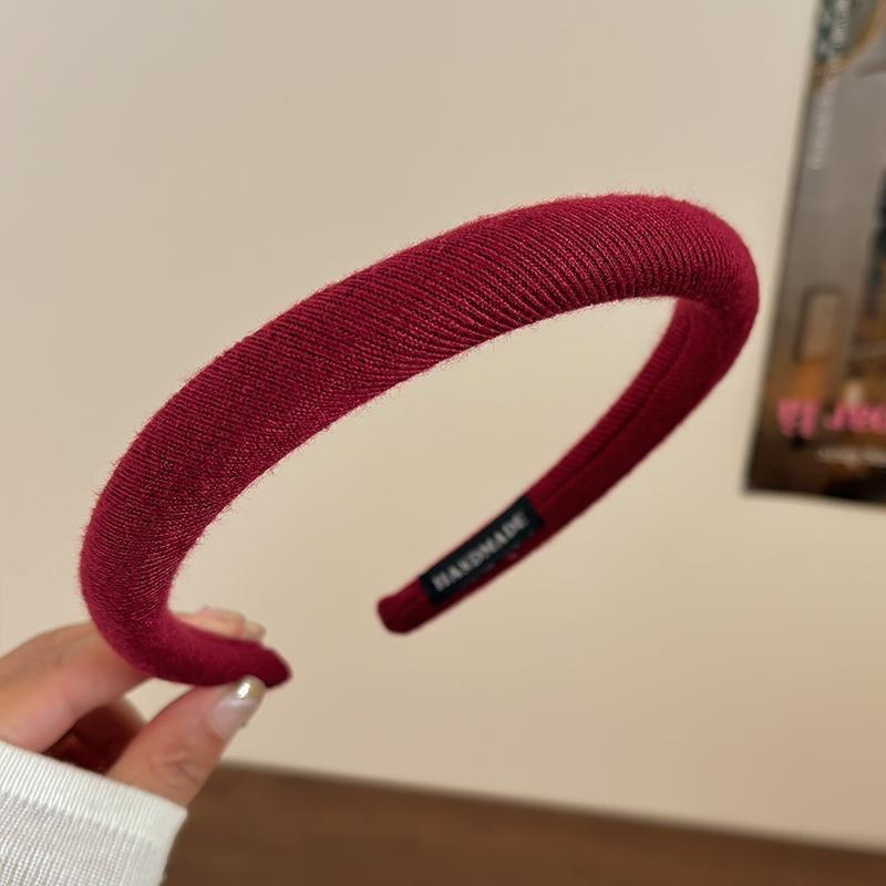 Hochwertiges rotes Neujahrs-Haarband für Damen, Retro-Haarspange, Weihnachts-Haarband Haarschmuck