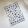 Blue White Porcelain Chinese Style Sticker 3D Self Adhesive Nail Art Sticker Flower Silverback Adhesive Manicure Decal Salon Diy