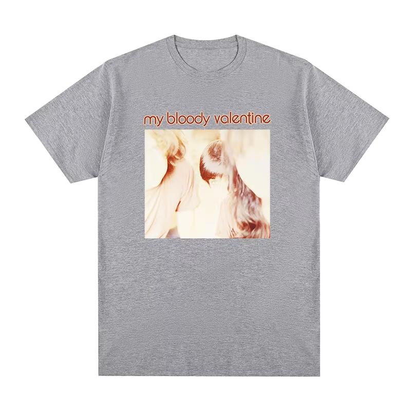Men's & Women's New Vintage T‑Shirt with My Bloody Valentine and Slowdive Shoegaze Rock Band Graphic Print Women And Men T-shirt