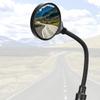 Universals Bike Glass Adjustable Handlebar Rearview Glass Wide Angles Safety Glass for Electric Bike Cycling