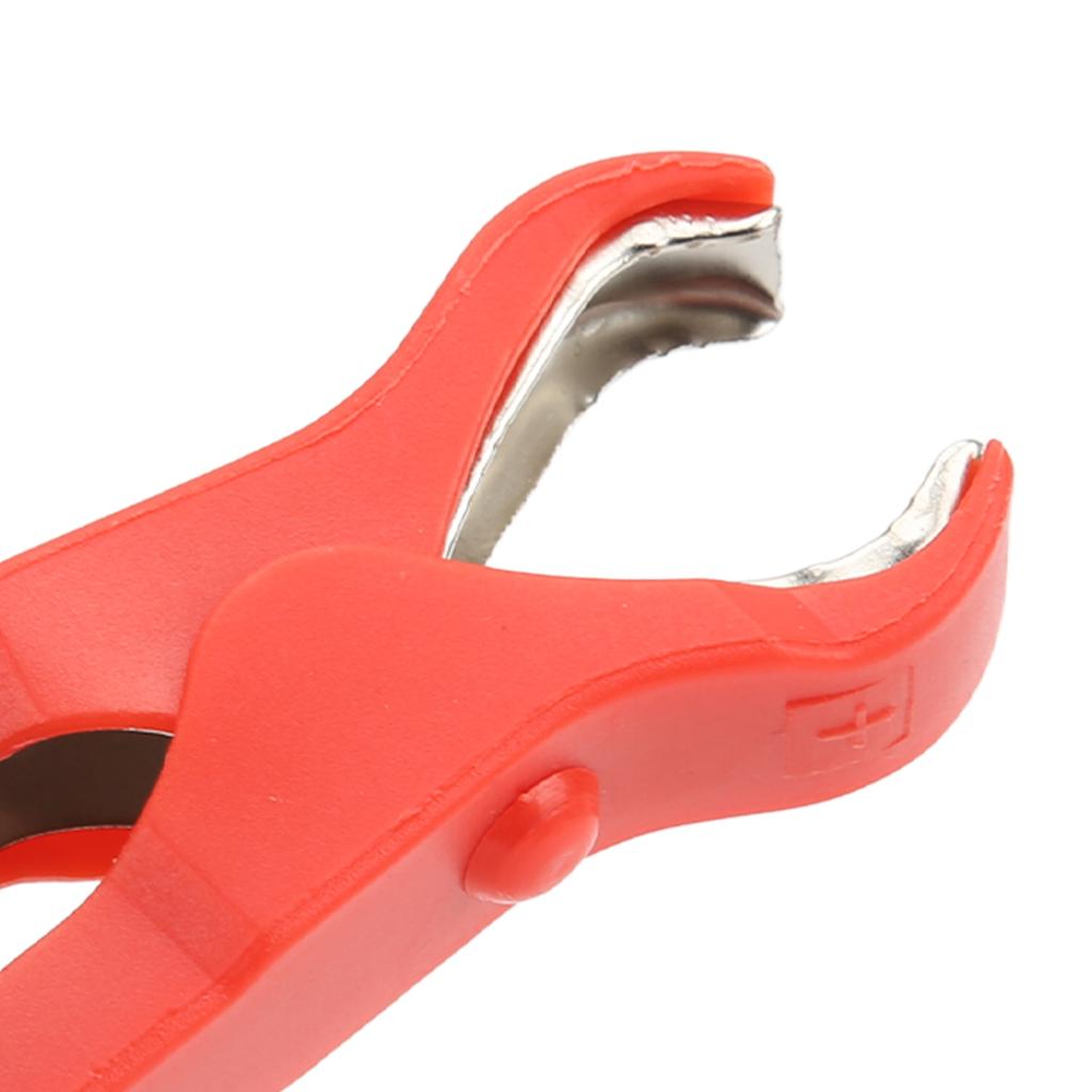 10pcs Electric Clip Stainless Steel Spring Design Strong Clamping Steel ABS Material Safe Charging Clamp for Wires 30A