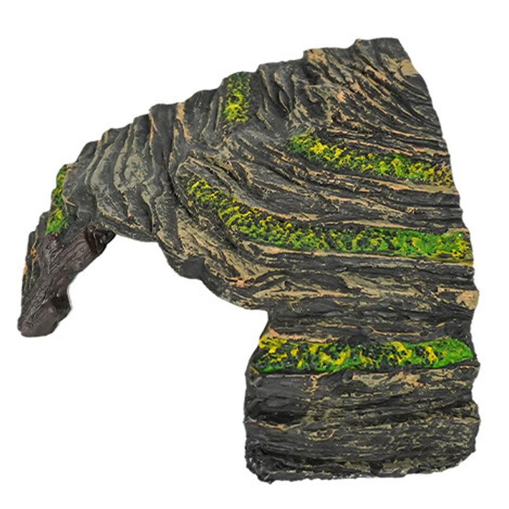 Terrariums Basking Platform Fishtanks Shelter Cave for Reptiles Terrapin Aquariums Landscape Decoration for Home Office
