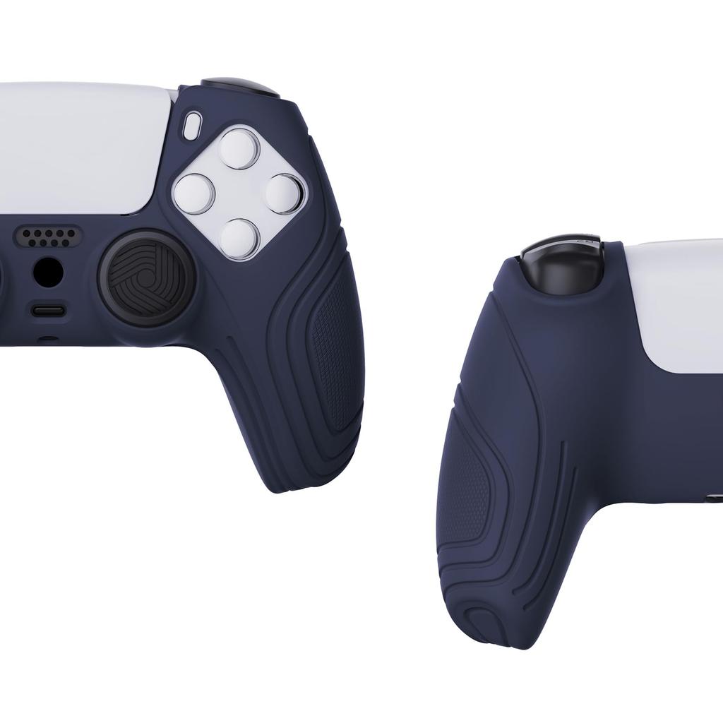 eXtremeRate Protective Cover for PlayVital PS5 Controller Silicone Skin Ergonomic Soft Rubber Protective Case for PS5 Controller with Thumb Stick Cap