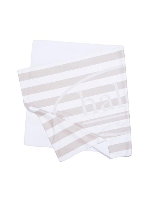

halden stripe logo beach towel (O001_beige) beige