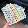 Silk scarf 71 * 71 imitation silk square scarf Korean atmosphere neck silk scarf flower pattern flower polka dot scarf