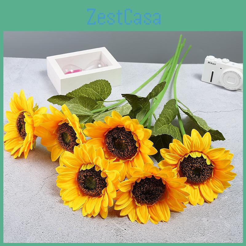Artificial Sunflower Wedding Decoration With Silk Flowers For Home Living Room And Photography Prop
