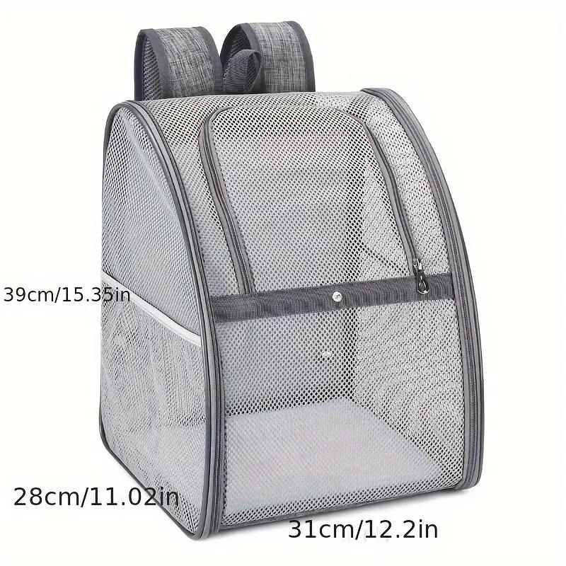Haustierbedarf Mesh Atmungsaktiver Doppelschulter-Hunderucksack Outdoor-Reise-Katzentasche Haustier-Sommerrucksack