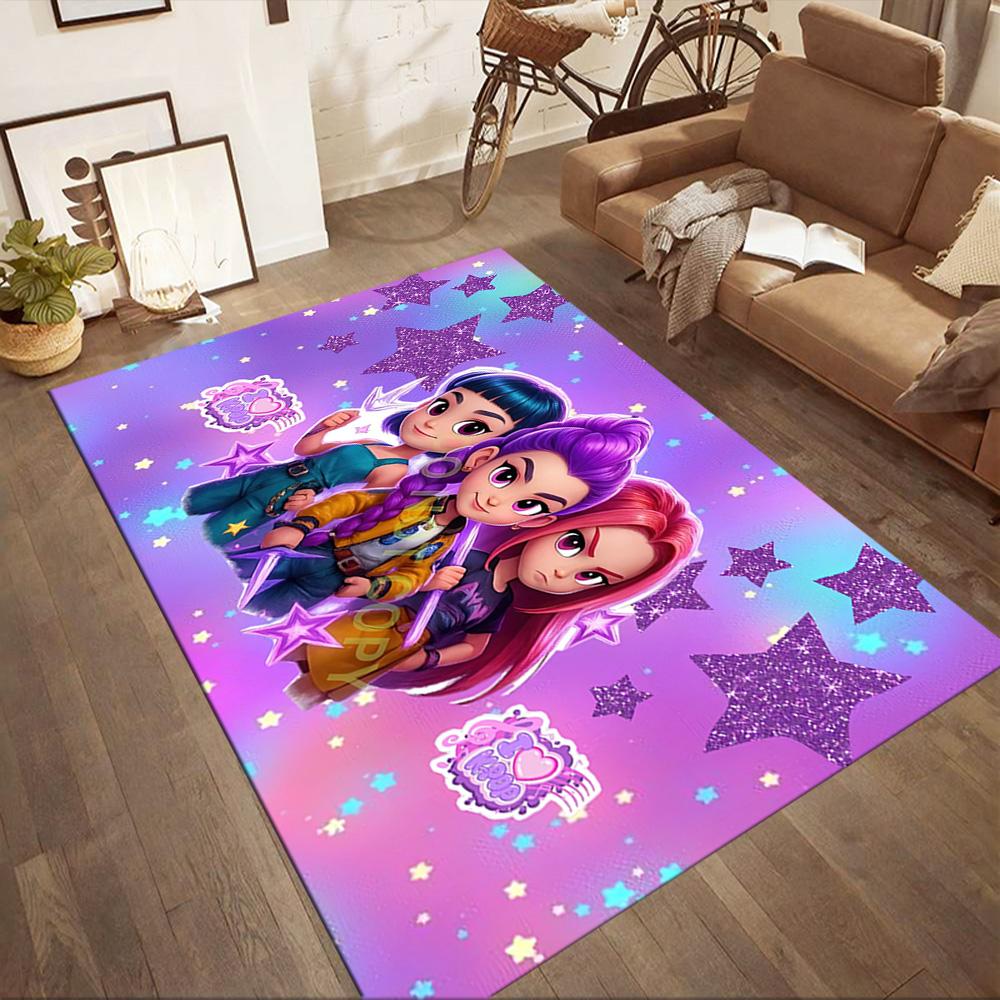 Huntrix Square Rugs Are a Great Choice for Living Rooms, Bedrooms, Home Décor, and As Gifts