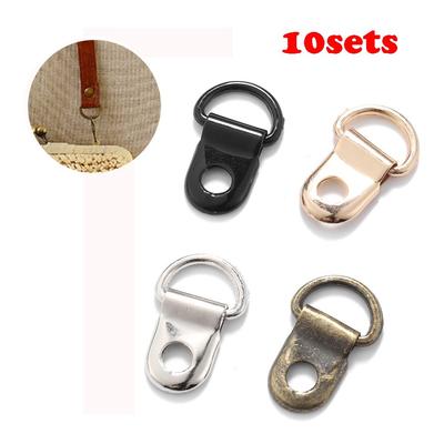 10sets/Lot D Ring Buckle Hiking Climbing Boots Practical Repair Buckles DIY Craft Bags Leather Decorative Accessories