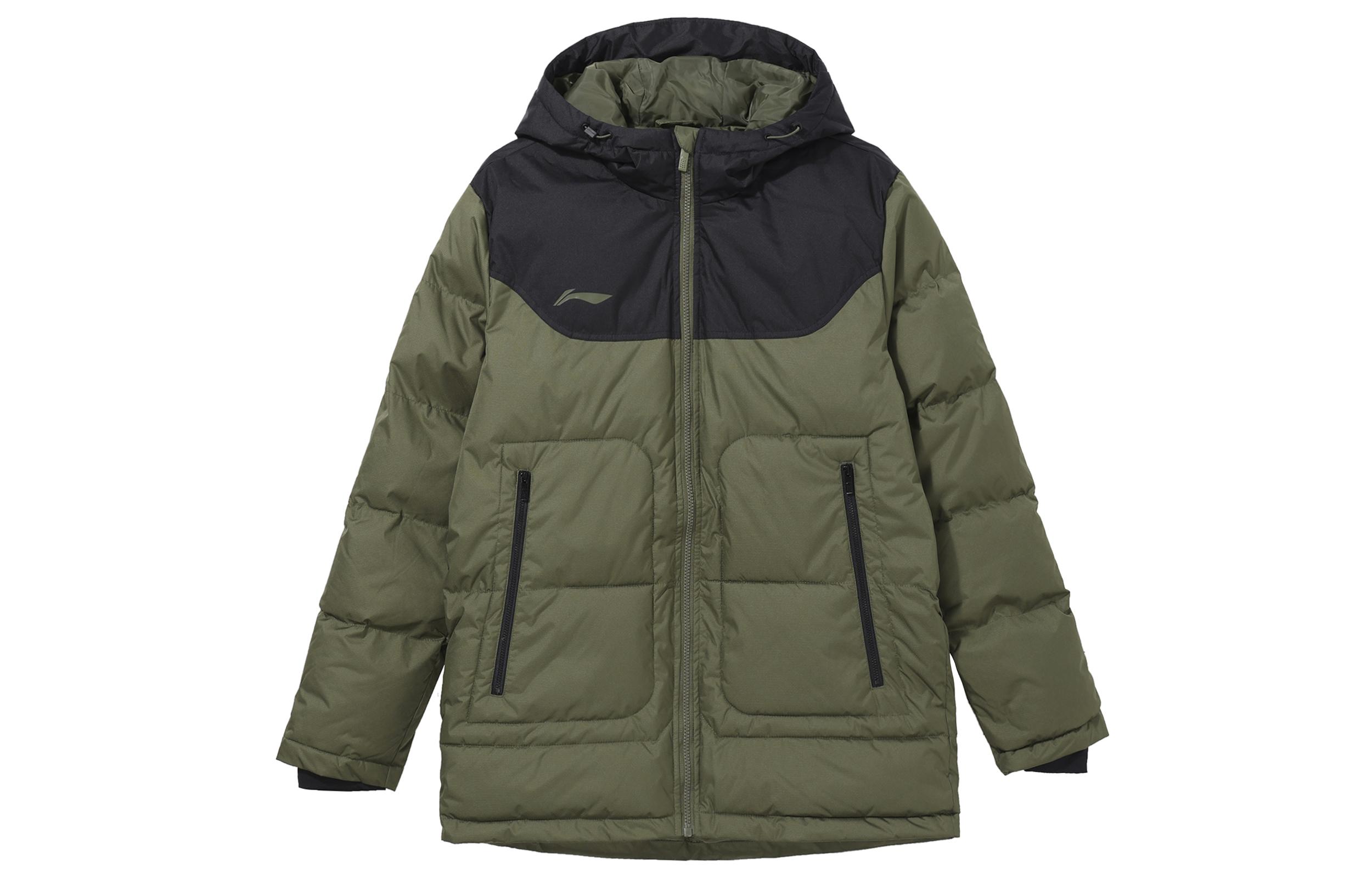 Li Ning Puffer Jacket Men s Thyme Green AFMR467-5 L