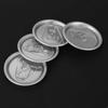 20Pcs Soda Can Pulling Ring Protector Cover Lid Aluminum Silver Color for Can Beverage