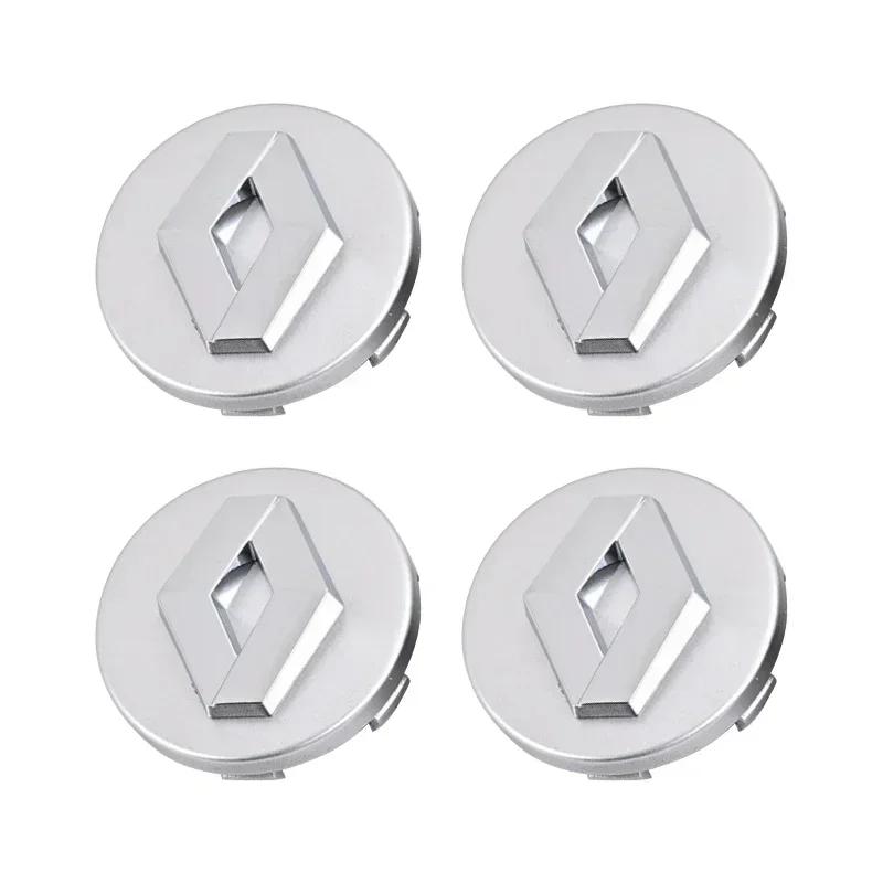 

2026 Hot For Renault Interior Stickers For Renault Megane 2 3 Clio 4 5 Trafic Captur Emblems Kangoo Zoe 4Pcs 57mm 60mm Car Wheel