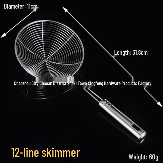 Edelstahl Mehrgrößen Nudelschöpfer und Sieb Netzschöpfkelle für Knödel.