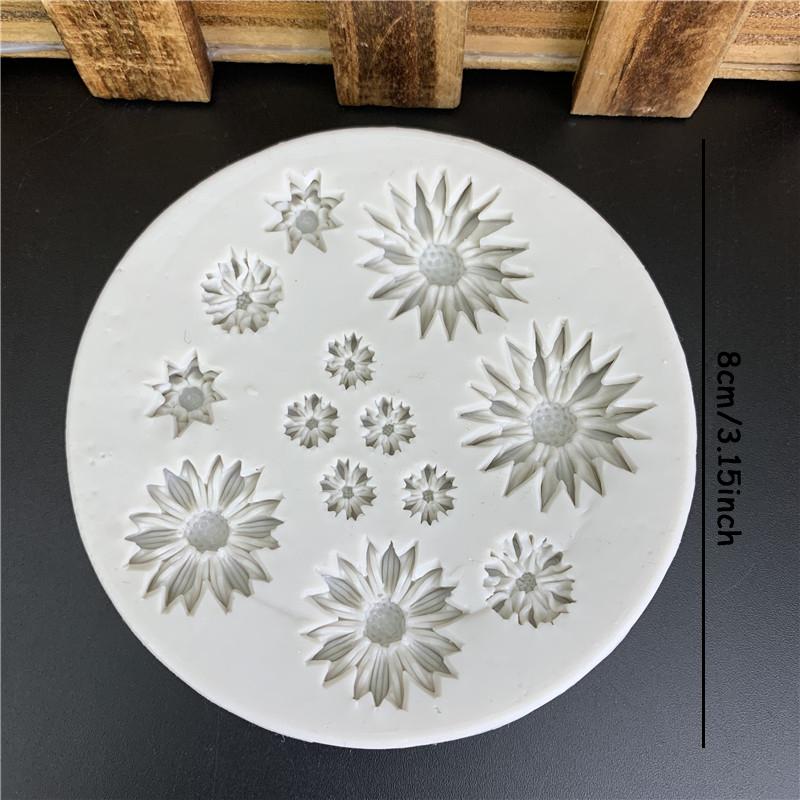 1pc 3D Daisy Flowers Silicone Mold Kitchen Baking Tool Sugarcraft Chocolate Fondant Cake Decor Birthday Wedding Party Supplies